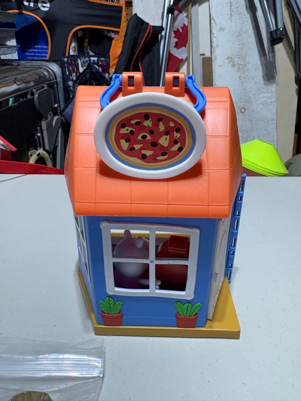 Hasbro Orange and Blue Playhouse with Yellow Base